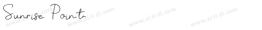 Sunrise Point字体转换